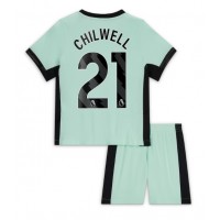 Otroški Nogometni dresi Chelsea Ben Chilwell #21 Tretji 2023-24 Kratek Rokav (+ Kratke hlače)